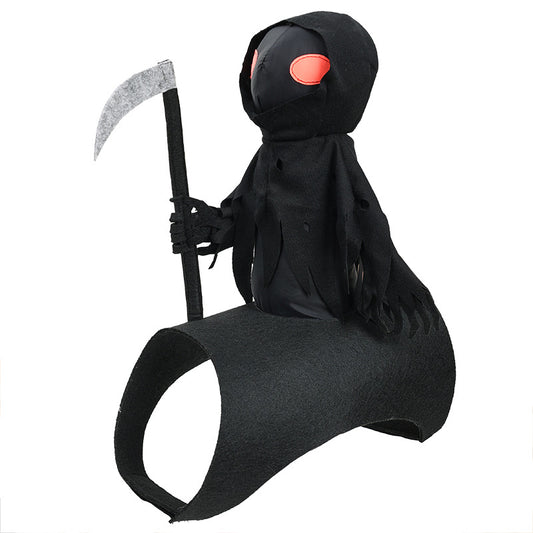 Pet Halloween Decoration Dark Harvest Knight Transformation Suit Costume for Puppy Cat Dog Cosplay