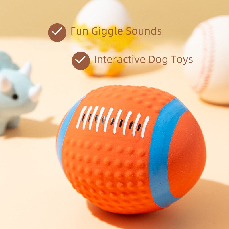 BaabaaPet Dog Toy Balls Latex Sound Toy for Teeth Grinding, Chewing and Boredom Relief